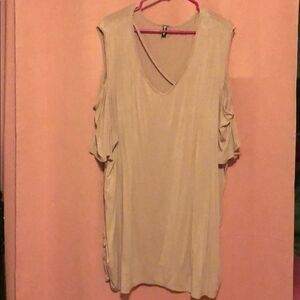 Allegrace pink top Shark bites 3/4 sleeves pink 4X